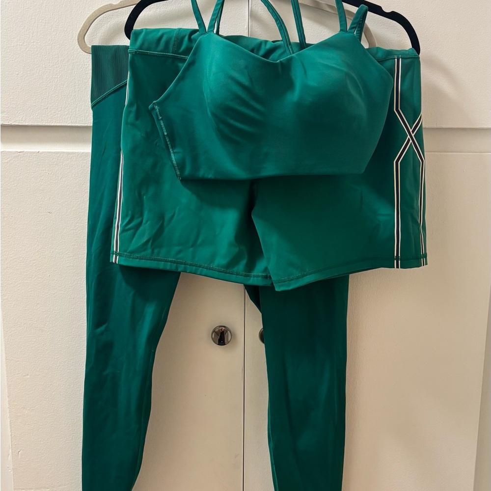 Savage X Fenty Teal Leggings and Top Set